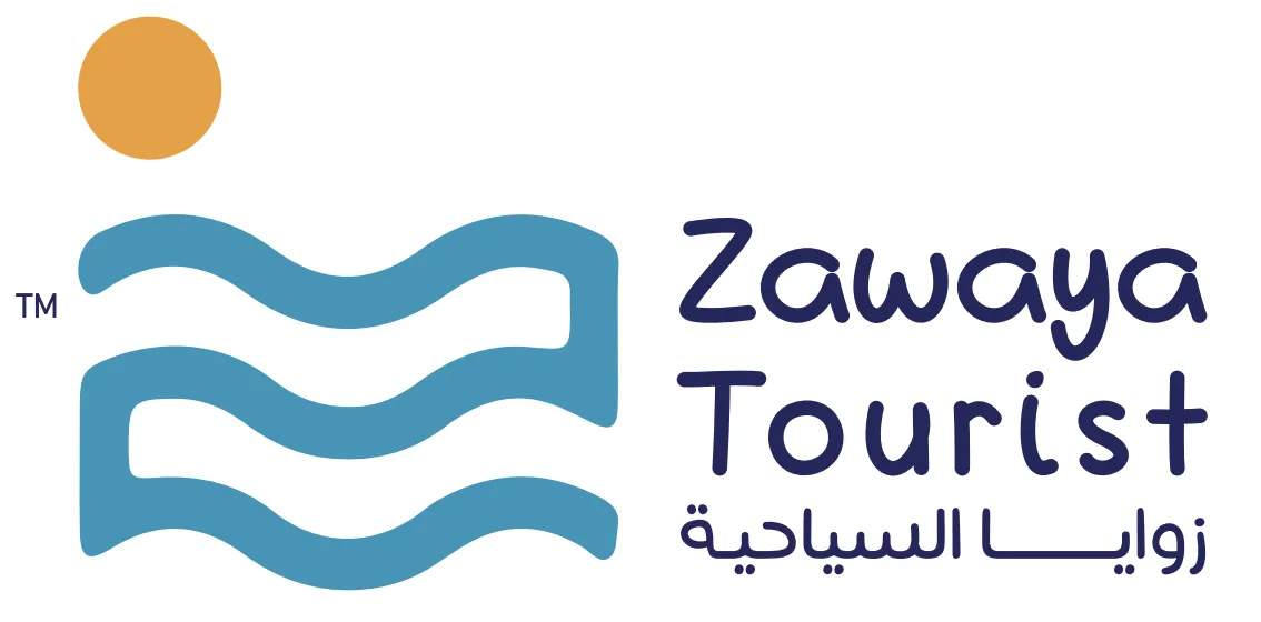 Logo of Zawaya Tourism agency.